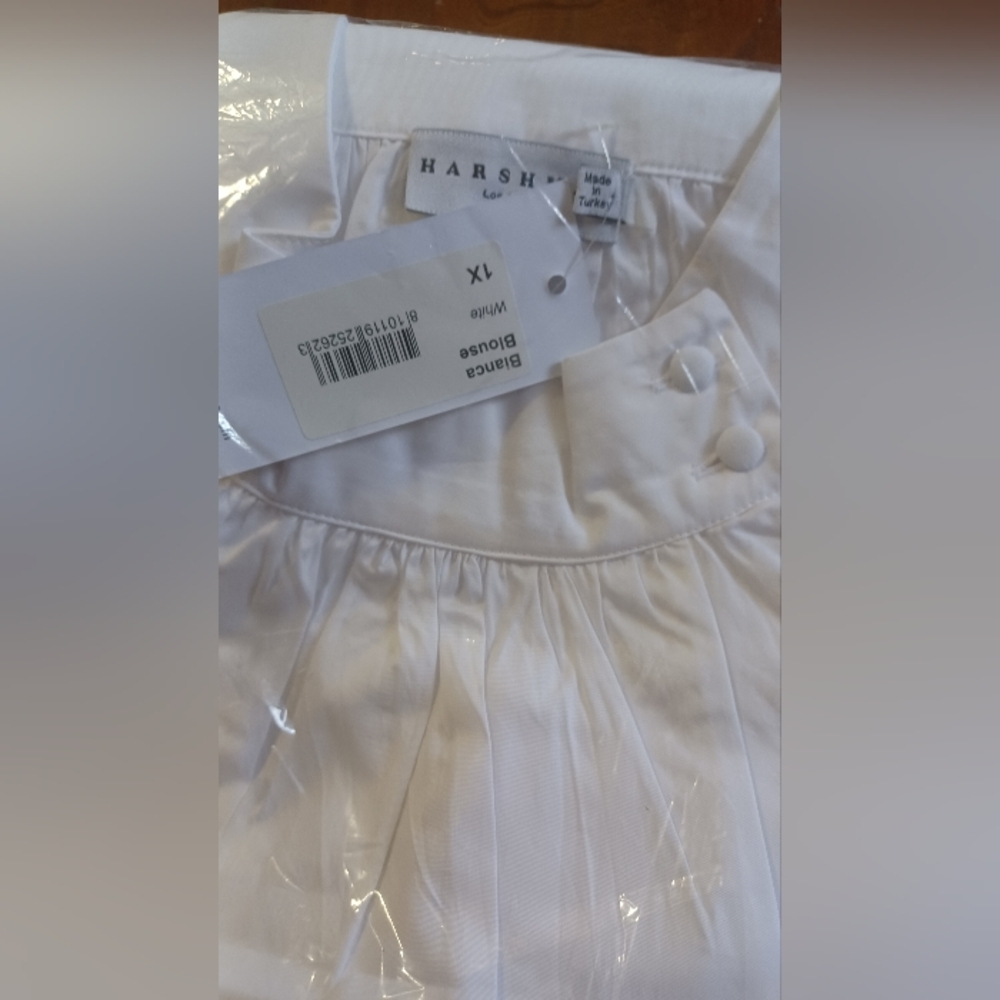 HARSHMAN White Women's Top Bianca Blouse - Picture 9 of 13